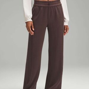 Lululemon soft stream wide leg pants- color espresso